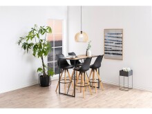 Bartisch >Carney< in Wildeiche aus Metall - 120x105x60cm (BxHxT)