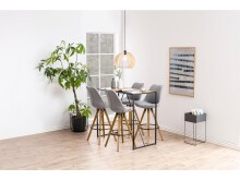 Bartisch >Carney< in Wildeiche aus Metall - 120x105x60cm (BxHxT)