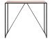 Bartisch >Carney< in Wildeiche aus Metall - 120x105x60cm (BxHxT)