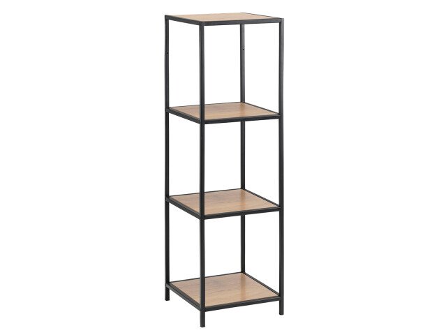 Hängeregal >Carney< in Wildeiche aus Metall - 37x108x24cm (BxHxT)