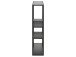 Hängeregal >Carney< in Schwarz/matt aus Metall - 75x91x20cm (BxHxT)
