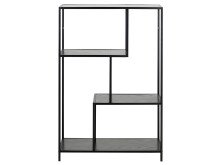 Regal >Carney< in Schwarz/matt aus Metall -...