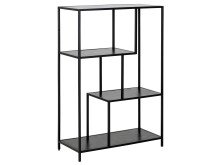 Regal >Carney< in Schwarz/matt aus Metall -...