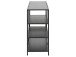 Regal >Carney< in Schwarz/matt aus Metall - 114x78x35cm (BxHxT)