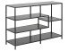 Regal >Carney< in Schwarz/matt aus Metall - 114x78x35cm (BxHxT)