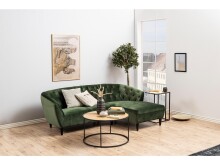 Couchtisch >Carney< in Wildeiche aus Metall - 80x80x45cm (BxHxT)