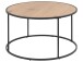 Couchtisch >Carney< in Wildeiche aus Metall - 80x80x45cm (BxHxT)