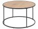 Couchtisch >Carney< in Wildeiche aus Metall - 80x80x45cm (BxHxT)