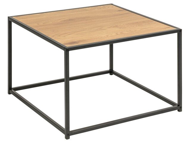 Couchtisch >Carney< in Wildeiche aus Metall - 60x40x60cm (BxHxT)