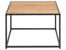 Couchtisch >Carney< in Wildeiche aus Metall - 60x40x60cm (BxHxT)