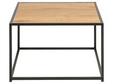Couchtisch >Carney< in Wildeiche aus Metall - 60x40x60cm (BxHxT)