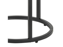 Beistelltisch >Carney< in Wildeiche aus Metall - 40x55x40cm (BxHxT)