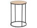 Beistelltisch >Carney< in Wildeiche aus Metall - 40x55x40cm (BxHxT)