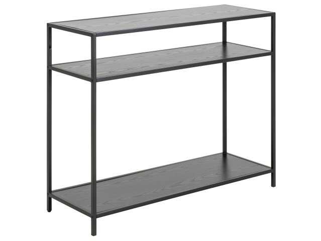 Konsolentisch >Carney< in Schwarz/matt aus Metall - 100x79x35cm (BxHxT)