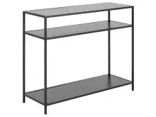 Konsolentisch >Carney< in Schwarz/matt aus Metall -...