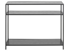 Konsolentisch >Carney< in Schwarz/matt aus Metall - 100x79x35cm (BxHxT)