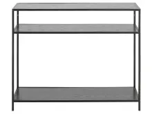 Konsolentisch >Carney< in Schwarz/matt aus Metall -...