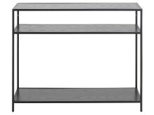 Konsolentisch >Carney< in Schwarz/matt aus Metall -...