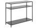 Konsolentisch >Carney< in Schwarz/matt aus Metall - 100x79x35cm (BxHxT)