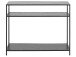 Konsolentisch >Carney< in Schwarz/matt aus Metall - 100x79x35cm (BxHxT)