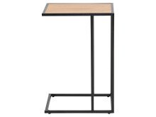 Beistelltisch >Carney< in Wildeiche aus Metall - 43x63x35cm (BxHxT)