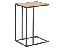 Beistelltisch >Carney< in Wildeiche aus Metall - 43x63x35cm (BxHxT)
