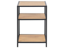 Nachttisch >Carney< in Wildeiche aus Metall - 42x63x35cm (BxHxT)