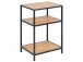 Nachttisch >Carney< in Wildeiche aus Metall - 42x63x35cm (BxHxT)