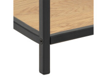 Nachttisch >Carney< in Wildeiche aus Metall - 42x63x35cm (BxHxT)