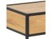 Nachttisch >Carney< in Wildeiche aus Metall - 42x63x35cm (BxHxT)