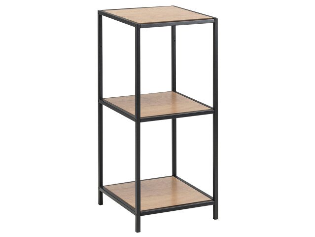 Regal >Carney< in Wildeiche aus Metall - 37x82,5x35cm (BxHxT)