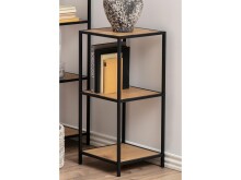 Regal >Carney< in Wildeiche aus Metall - 37x82,5x35cm (BxHxT)