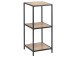 Regal >Carney< in Wildeiche aus Metall - 37x82,5x35cm (BxHxT)