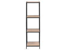 Regal >Carney< in Wildeiche aus Metall - 37x119,5x35cm (BxHxT)