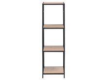 Regal >Carney< in Wildeiche aus Metall - 37x119,5x35cm (BxHxT)