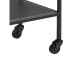 Rollwagen >Carney< in Schwarz/matt aus Metall - 60x75x30cm (BxHxT)