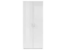 Schuhschrank >Leupold< in Weiß - 80x190x35cm (BxHxT)