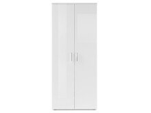 Schuhschrank >Leupold< in Weiß - 80x190x35cm (BxHxT)