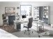 Rollcontainer >Olivia< in lichtgrau aus Glas - 40x56x40cm (BxHxT)