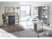 Aktenschrank >Olivia< in lichtgrau aus Glas - 79x220x35cm (BxHxT)