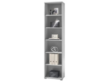 Büro-Set >Olivia< (9-teilig) in lichtgrau aus Glas - 220cm (H)