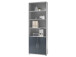 Büro-Set >Olivia< (9-teilig) in lichtgrau aus Glas - 220cm (H)