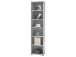 Büro-Set >Olivia< (9-teilig) in lichtgrau aus Glas - 220cm (H)