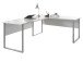 Büro-Set >Olivia< (9-teilig) in lichtgrau aus Glas - 220cm (H)