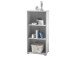 Büro-Set >Olivia< (9-teilig) in lichtgrau aus Glas - 220cm (H)