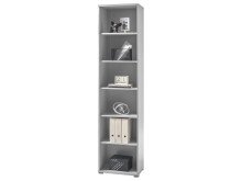 Büro-Set >Olivia< (9-teilig) in Graphit aus Glas - 220cm (H)