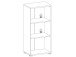 Büro-Set >Olivia< (9-teilig) in Graphit aus Glas - 220cm (H)