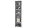 Büro-Set >Olivia< (9-teilig) in Graphit aus Glas - 220cm (H)