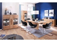 Esszimmerstuhl >Northampton I< (2-er Set) in Edelstahl/gebürstet aus Polyester