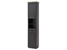 Hochschrank >Tomlin< in Weiß - 41x191x32cm...